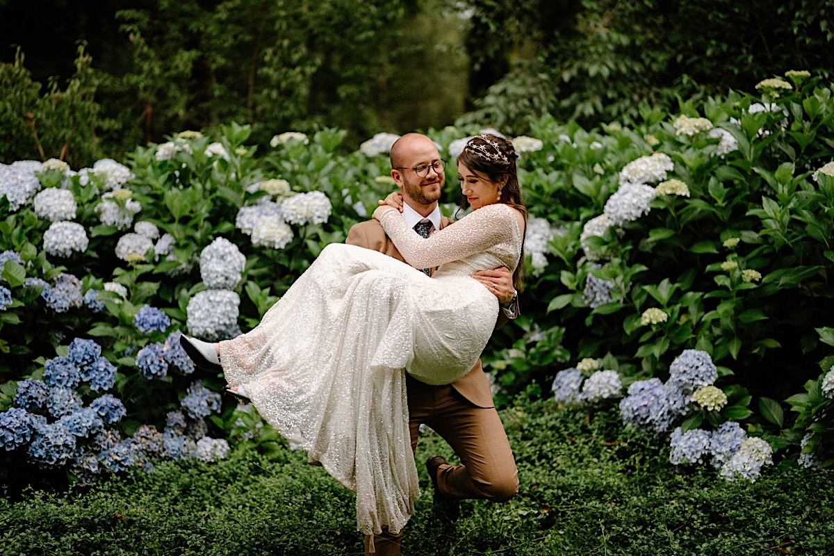 an intimate couple at The Secret Garden wedding